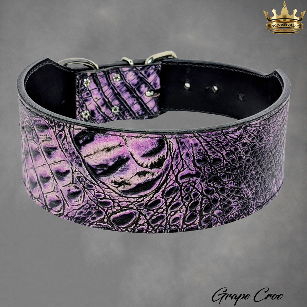 X1 - 3" Wide Leather Dog Collar