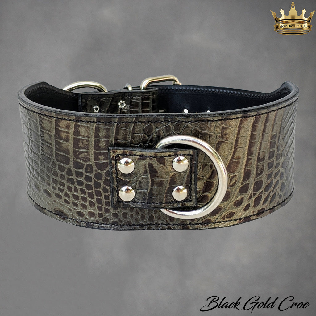 X1 - 3" Wide Leather Dog Collar