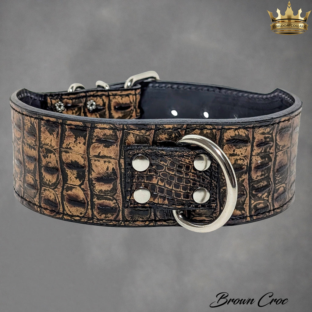 J25 - 2.5" Wide Leather Dog Collar