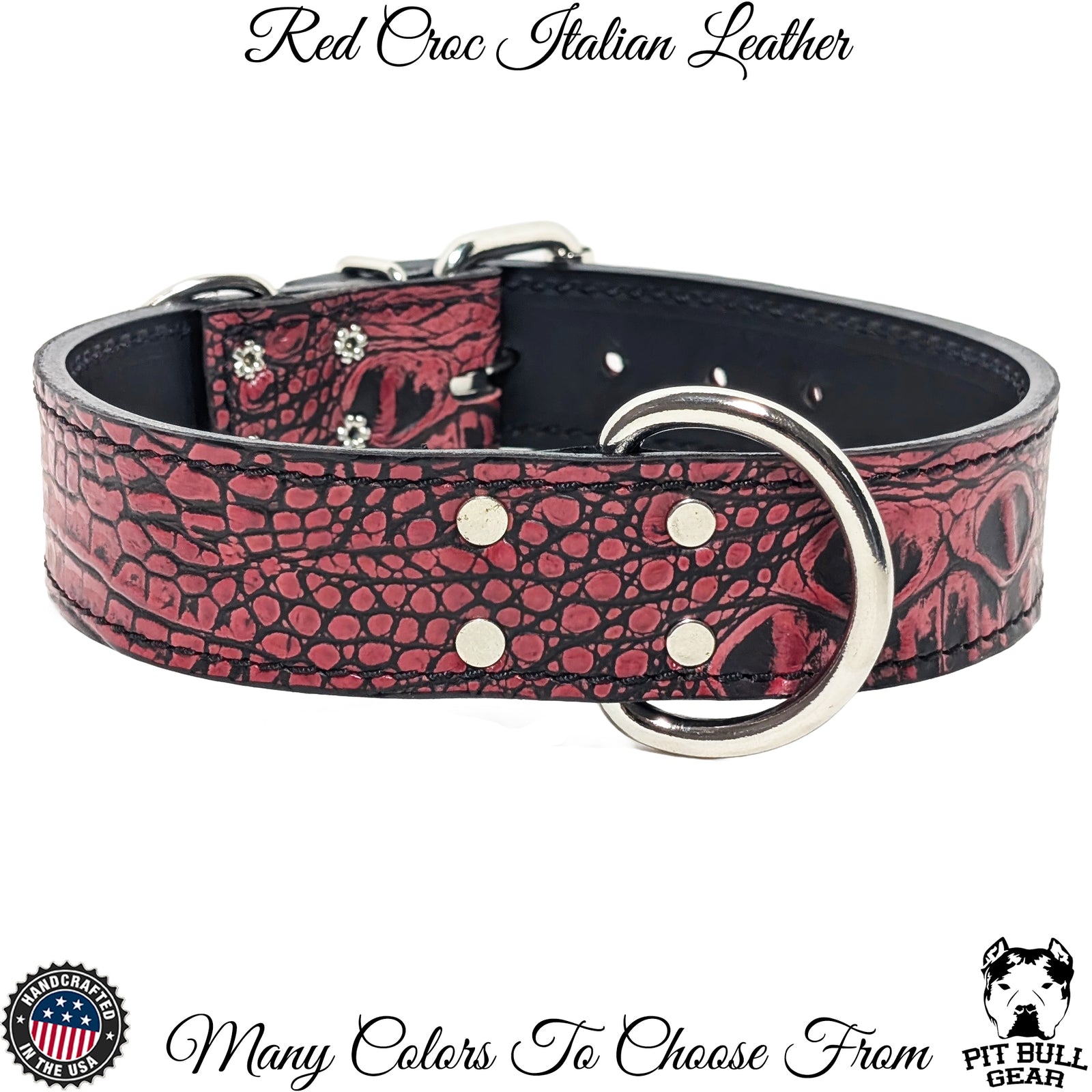 C1 - 1.5" Wide Leather Dog Collar