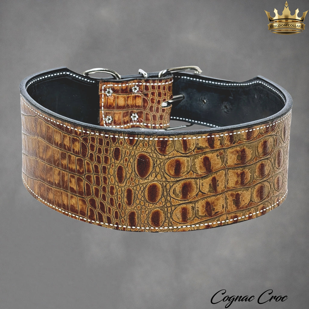 X1 - 3" Wide Leather Dog Collar