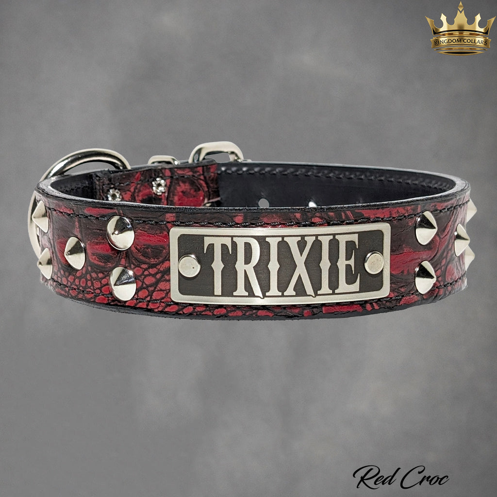 VN1 - 1 1/2" colar cravejado de cone personalizado