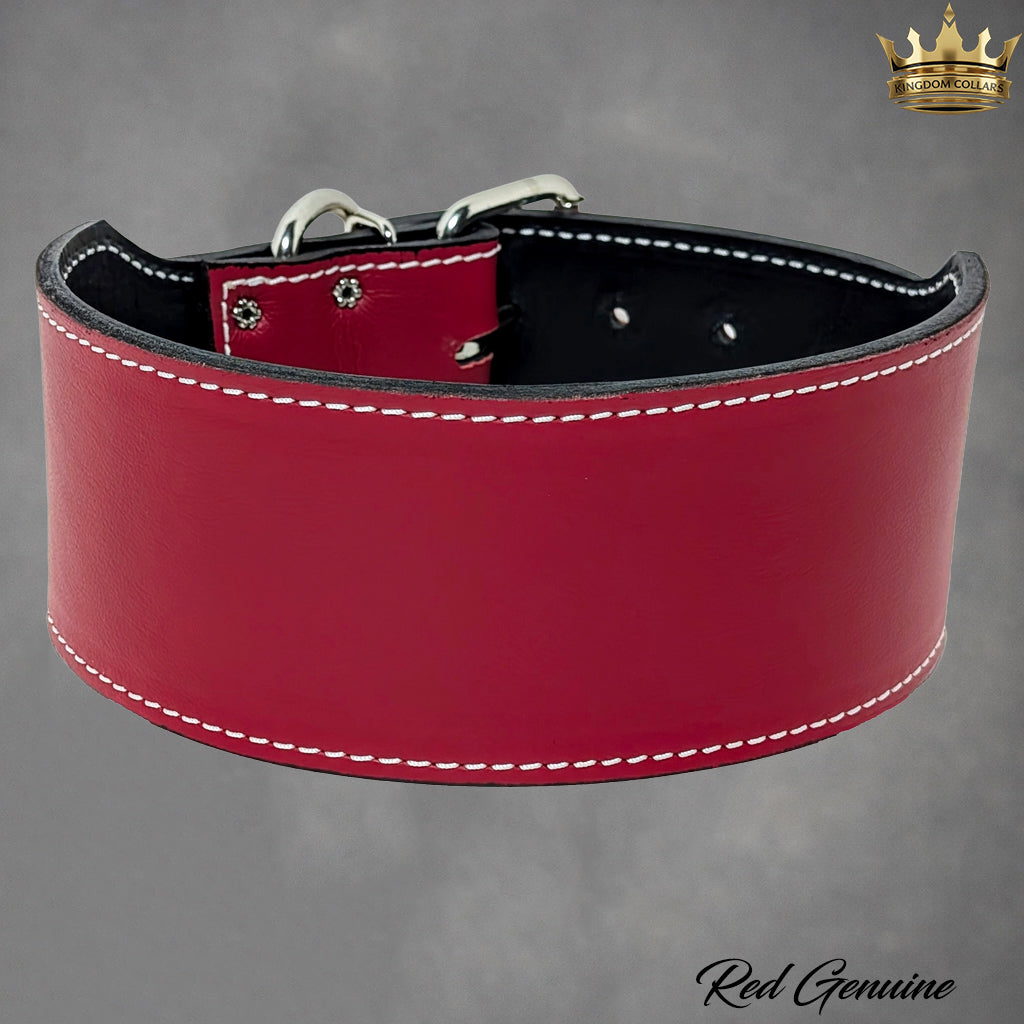X1 - 3" Wide Leather Dog Collar