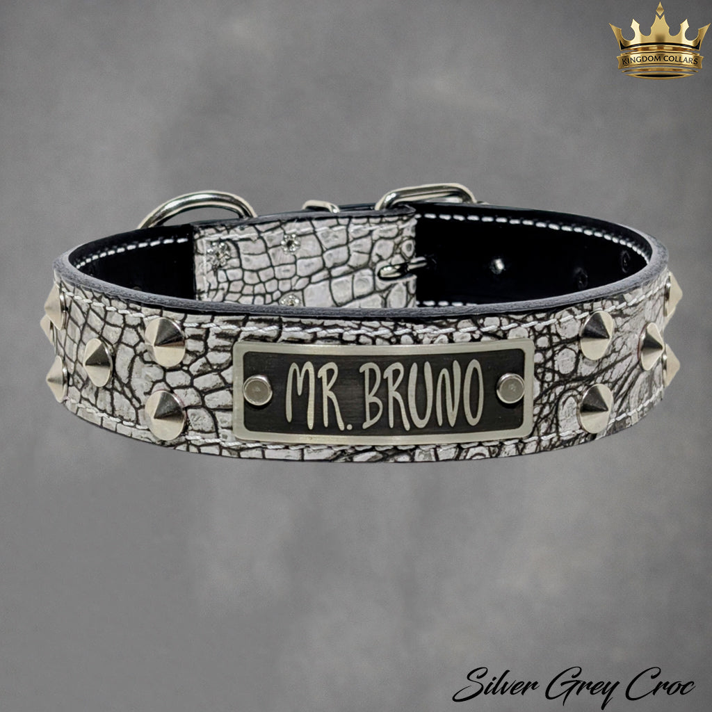 VN1 - 1 1/2" colar cravejado de cone personalizado
