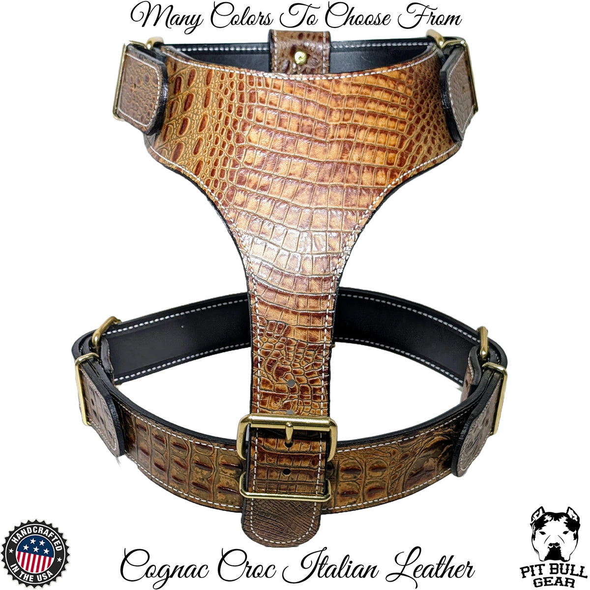 H1 - Arnés de cuero para perros hecho a medida