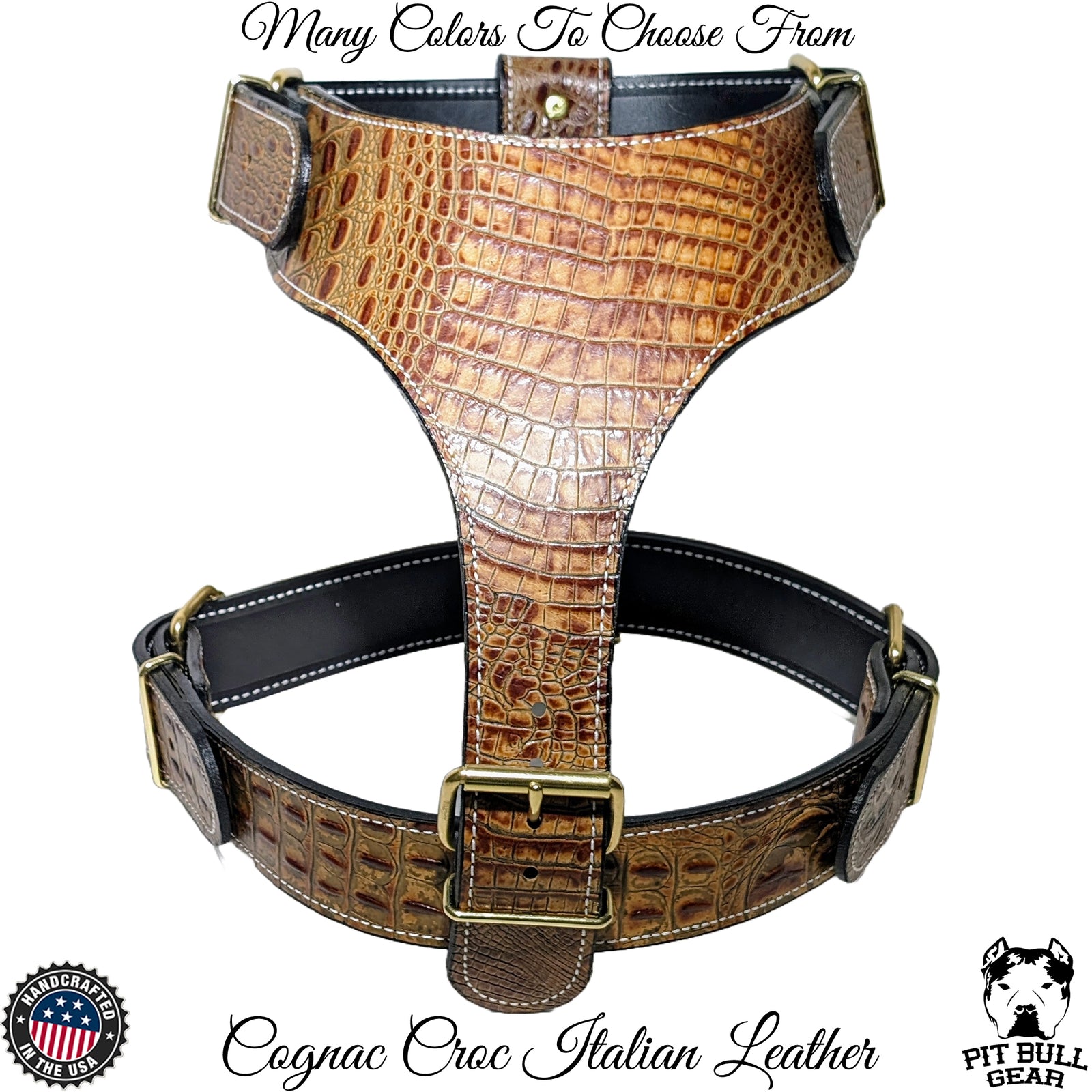 H1 - Arnés de cuero para perros hecho a medida