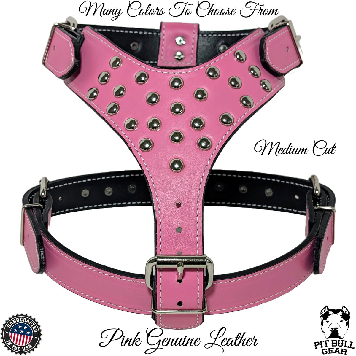 Y20 - Studded Leather Dog Harness