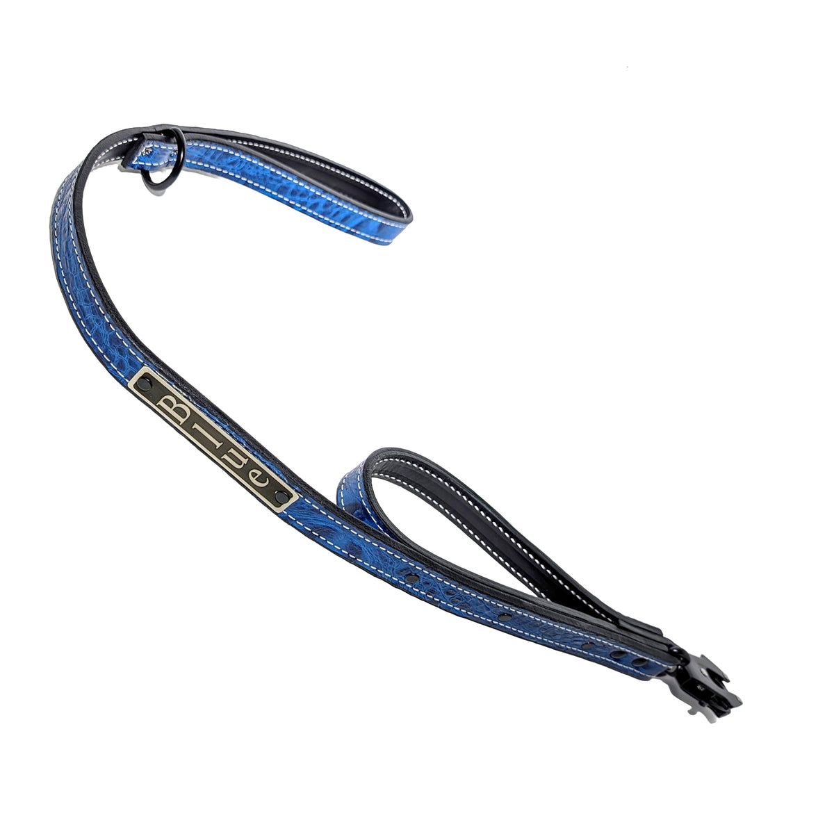 DHN1 - Dual Handle Personalized Leather Leash