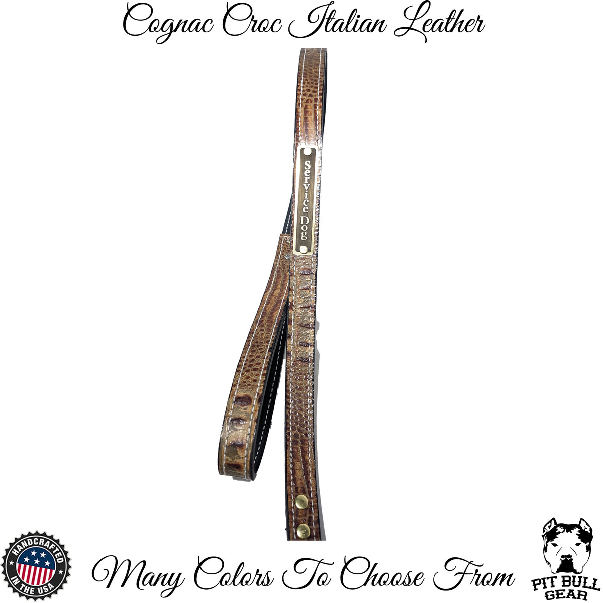 Correa de cuero personalizada con asa tipo lazo