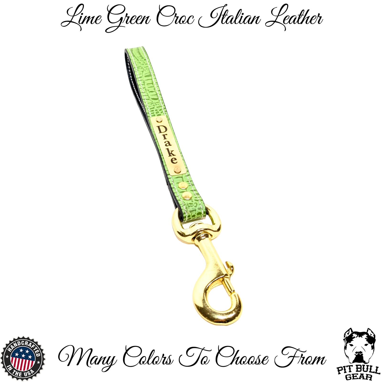 Correa de cuero personalizada con asa tipo lazo