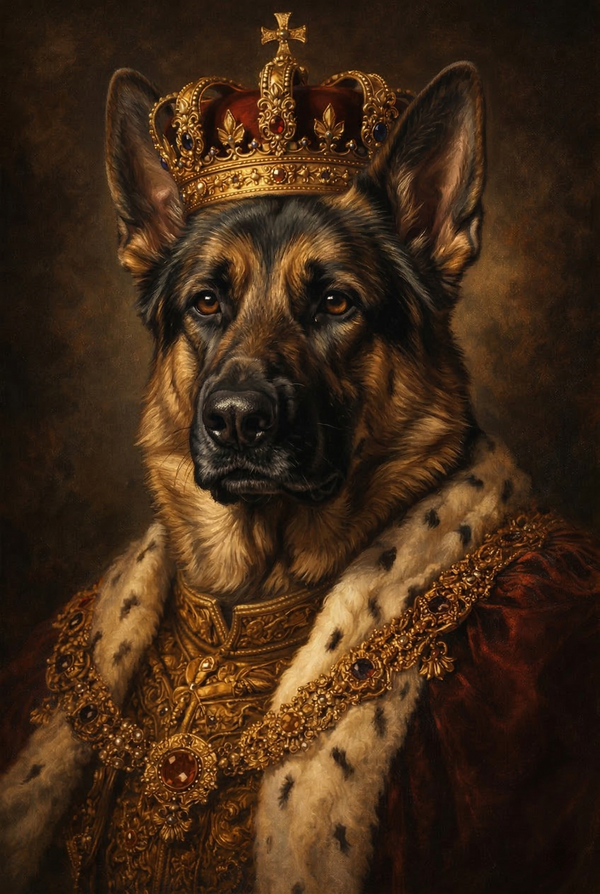 Custom Royal Renaissance Dog Portrait | Personalized Digital Pet Artwork