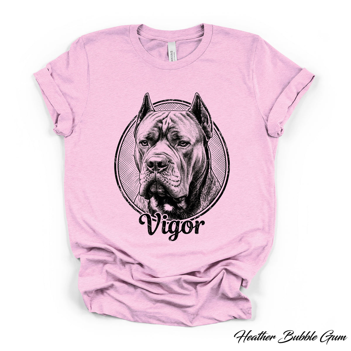 Custom Dog Portrait T-Shirt — Personalized Vintage Engraved Pet Tee