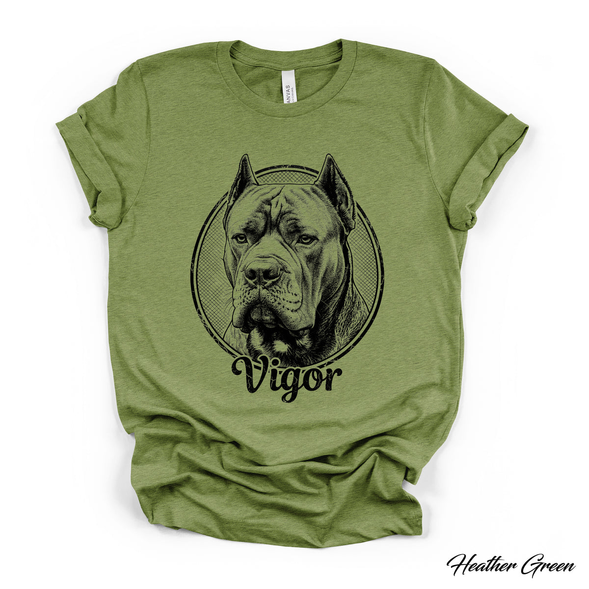 Custom Dog Portrait T-Shirt — Personalized Vintage Engraved Pet Tee