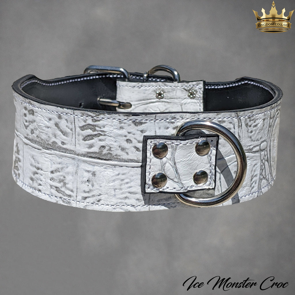 J25 - 2.5" Wide Leather Dog Collar