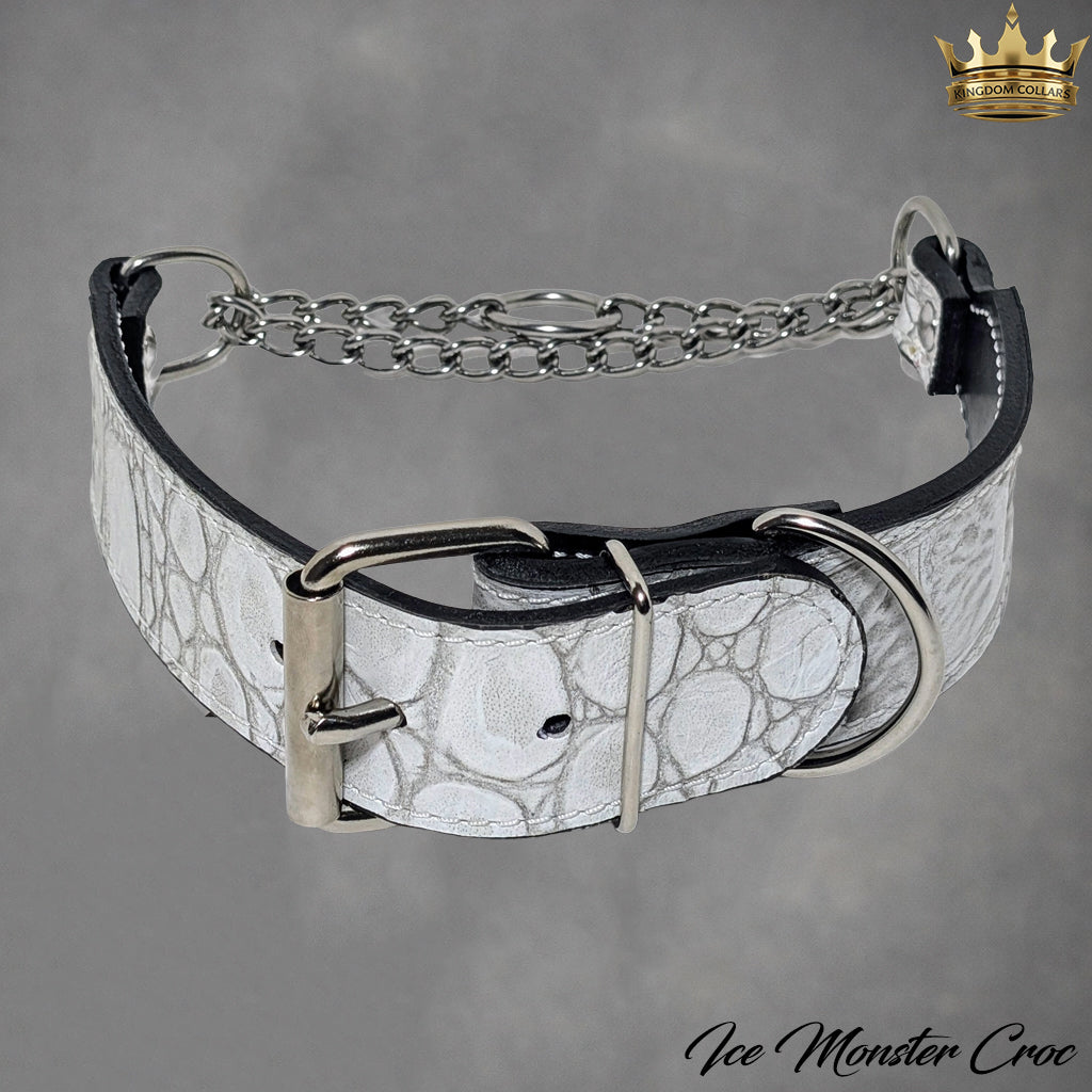 2" Wide Leather Martingale Buckle Training Collar | Kingdom Collars