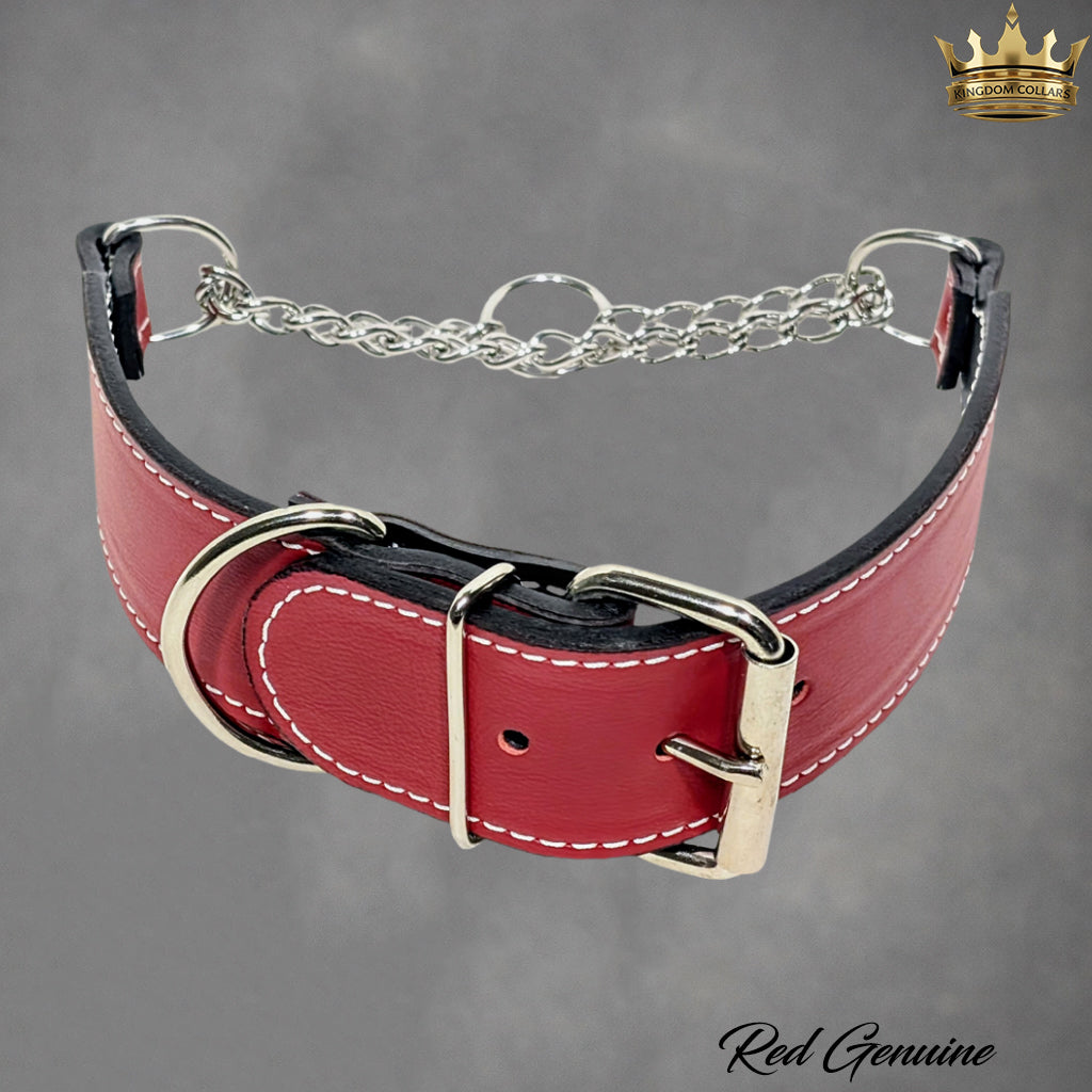 2" Wide Leather Martingale Buckle Training Collar | Kingdom Collars