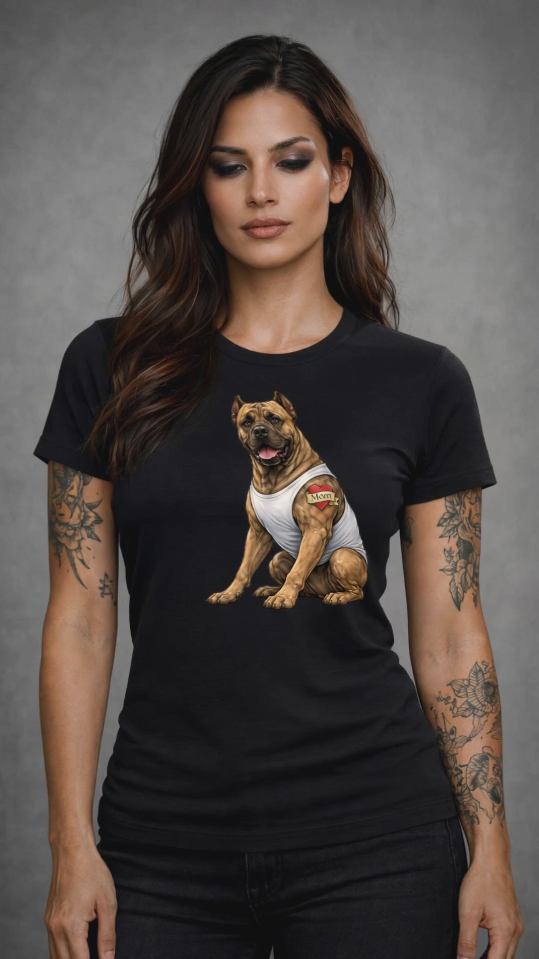 Presa Mom Tattoo T-Shirt | Bella Canvas 3001 Unisex Black Tee