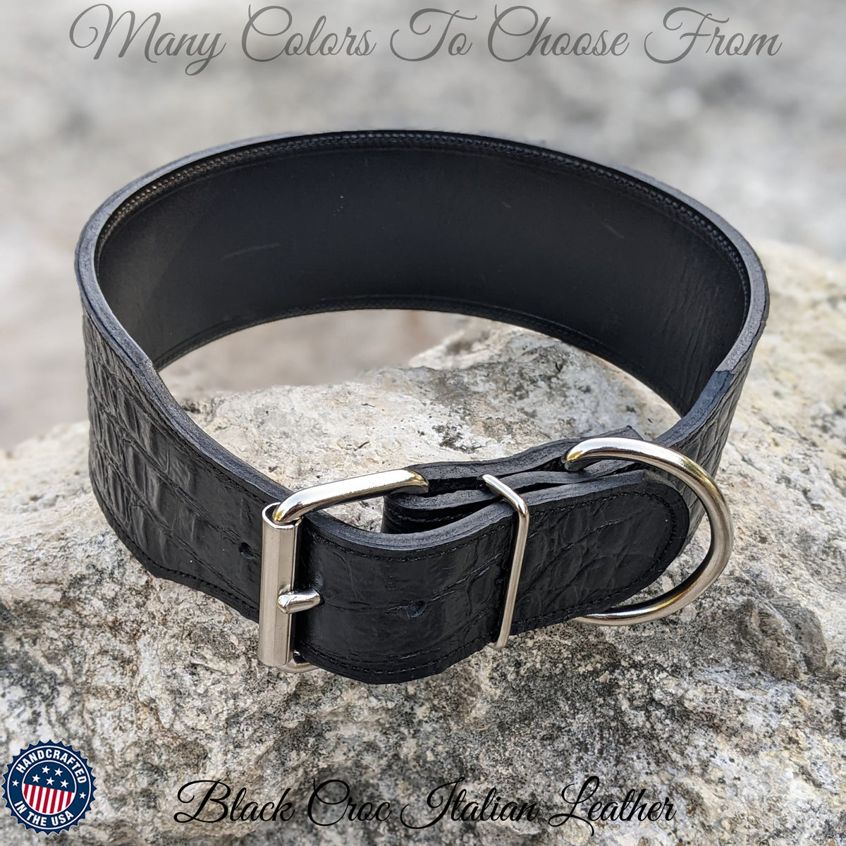X1 - 3" Wide Leather Dog Collar