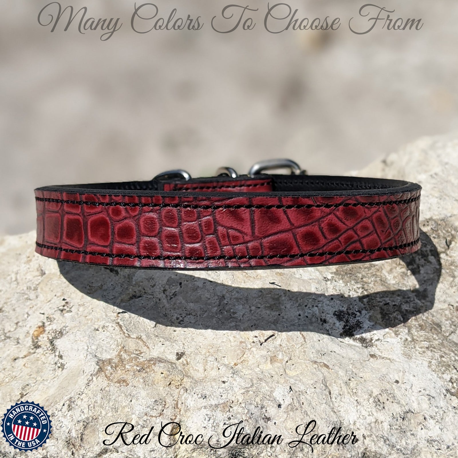 U99 - 1" Wide Custom Leather Dog Collar