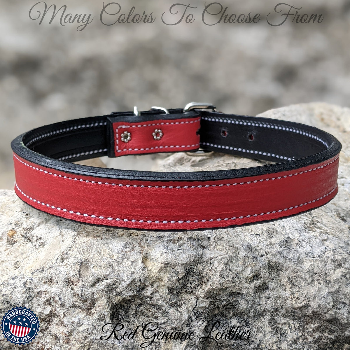 U99 - 1" Wide Custom Leather Dog Collar