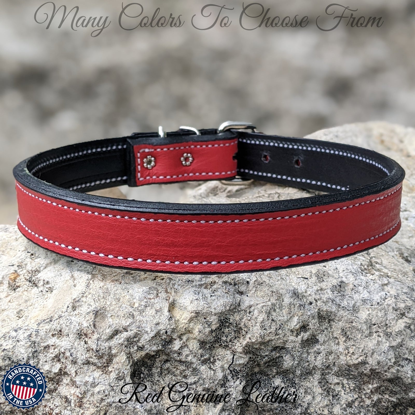 U99 - 1" Wide Custom Leather Dog Collar