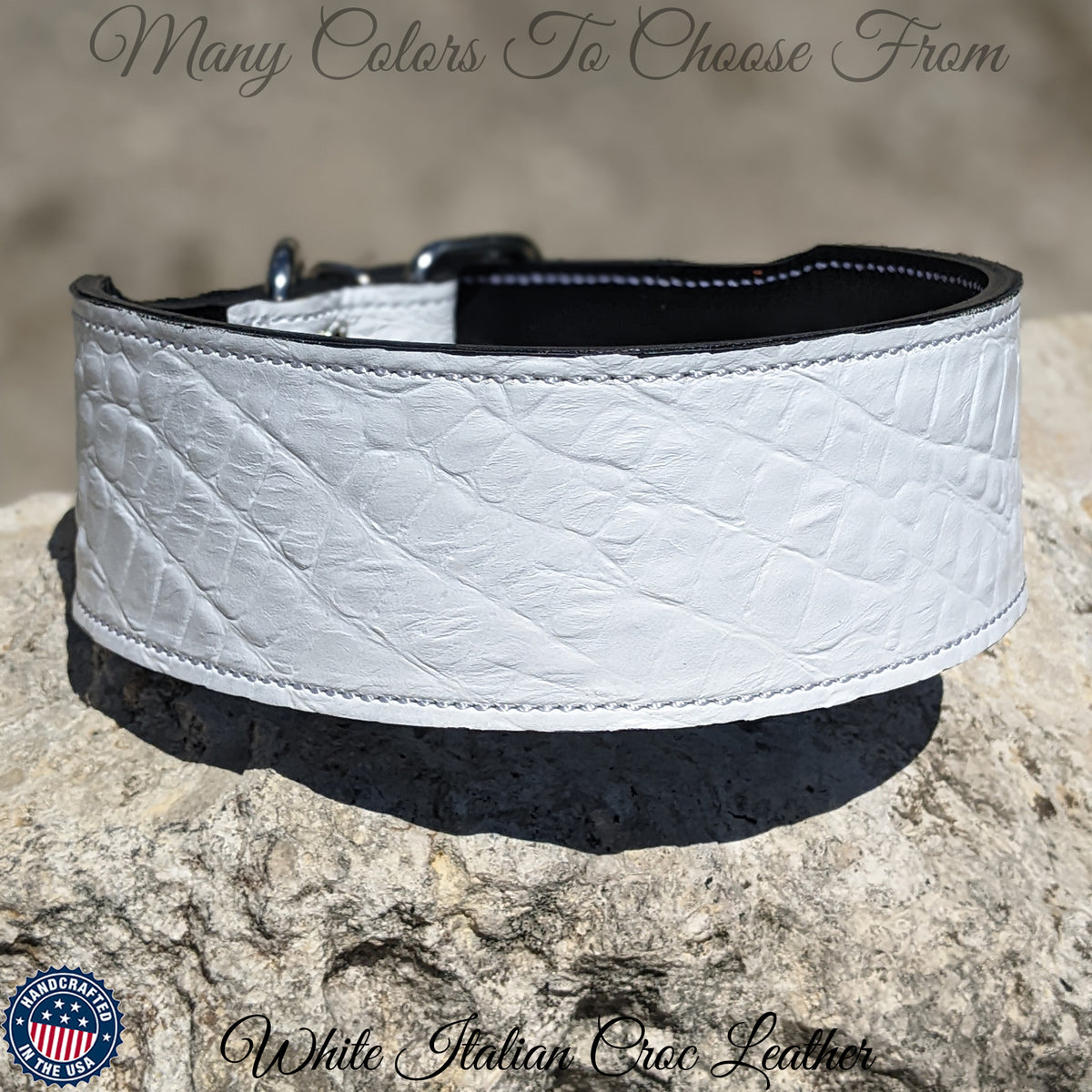 J25 - 2.5" Wide Leather Dog Collar